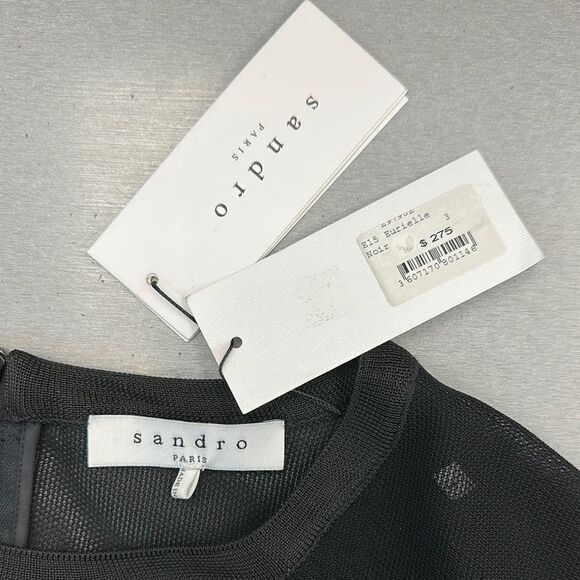 Sandro Black Eurielle noir 3 NWT - Picture 2 of 7